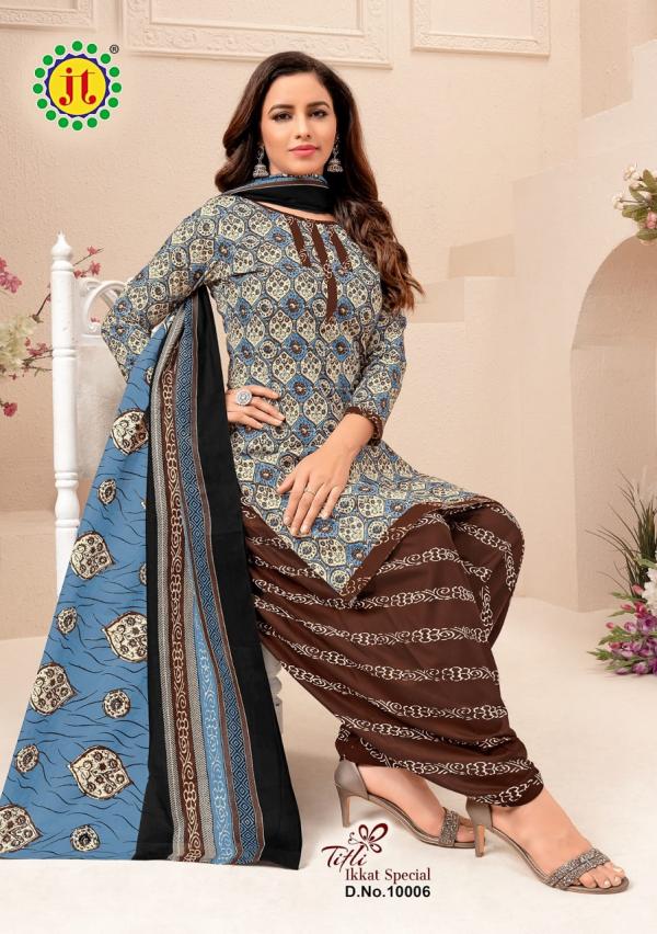 Jt Titli Vol-10 Cotton Designer Printed Patiyala Dress Material